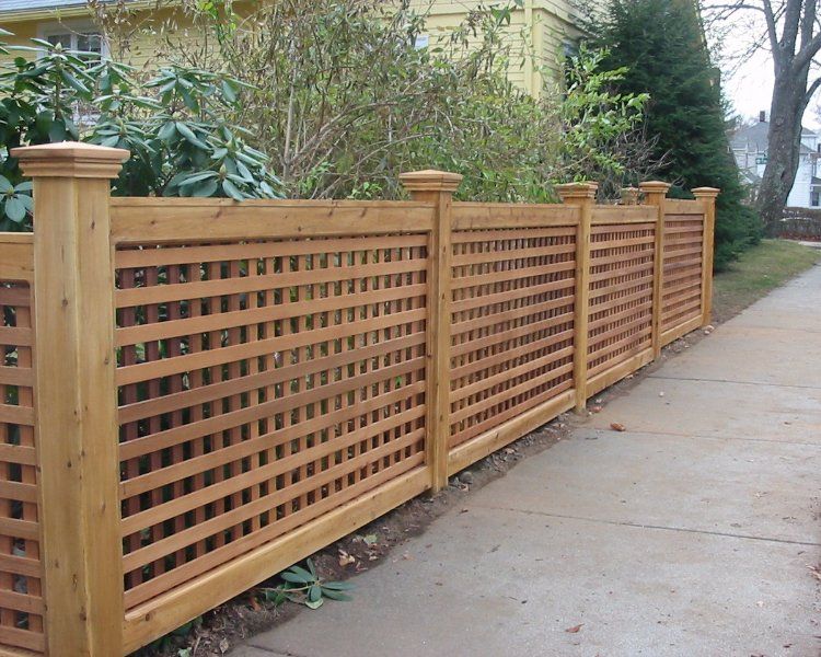 Lattice Wood Fence Style